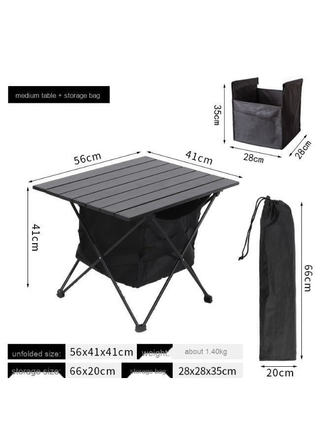 Portable Folding Camping Roll Up Table Compact Desk for Outdoor Travel Hiking Picnic