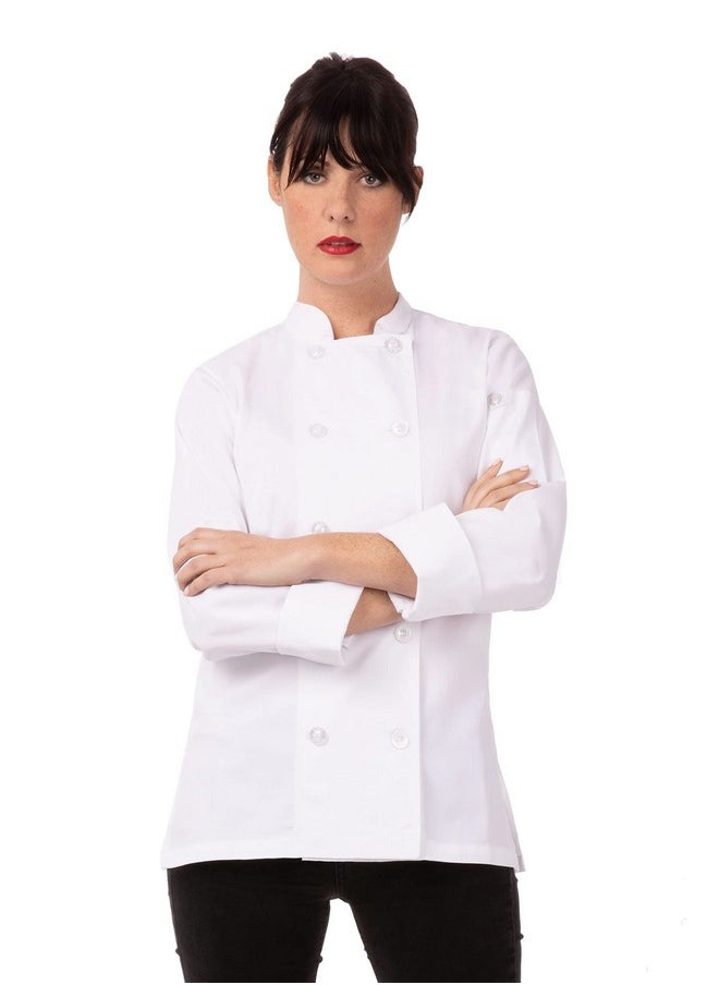 Chef Works Women's Le Mans Chef Coat, White, X-Small