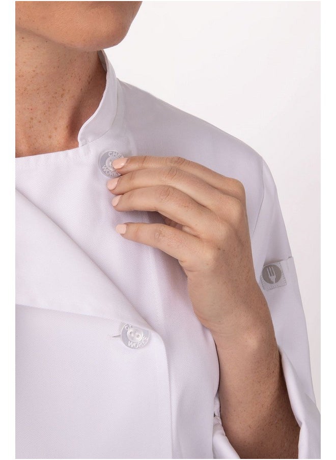 Chef Works Women's Le Mans Chef Coat, White, X-Small