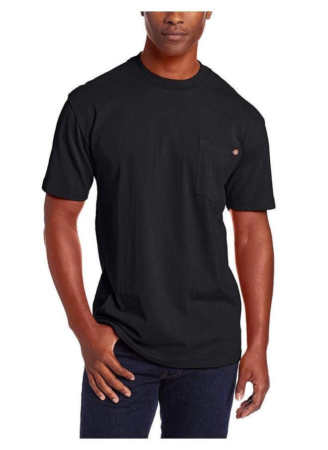 Dickies mens Heavyweight Crew Neck Short Sleeve Tee Big-tall T Shirt, Black, X-Large Tall US