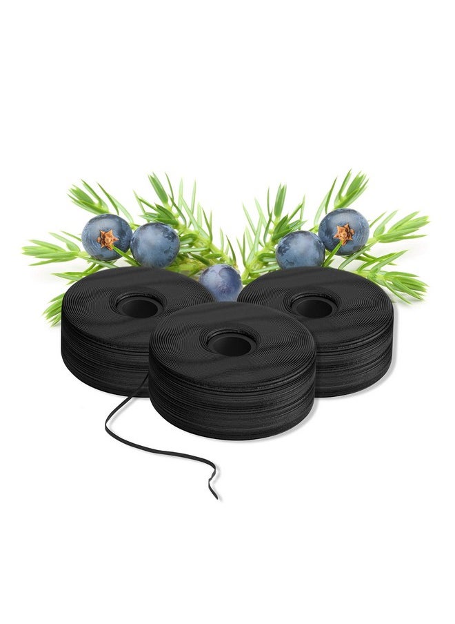 BURST Expanding Dental Floss Refills - 3 Pack of Juniper Berry Aroma Refill Bobbins - Stain-Absorbing, Woven Tooth Floss - Vegan, Paraben Free, BPA Free, Cruelty Free, 32 Yards Each, 3 Pack