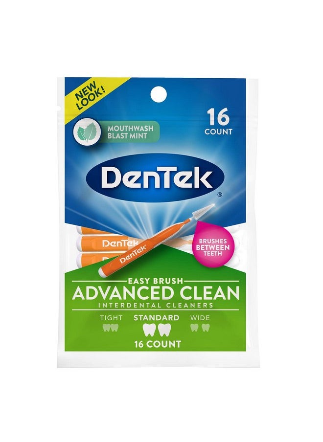 DenTek Easy Brush Interdental Cleaners, Mint, 16 Count (Pack of 5)