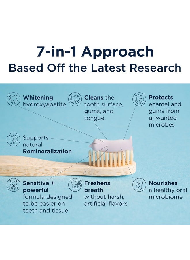 Designs for Health PerioBiotic Silver Hydroxyapatite Toothpaste - Fluoride Free Toothpaste with Oral Probiotics with Whitening Hydroxyapatite - Supports Gum Health & Remineralization (4oz Lemon)