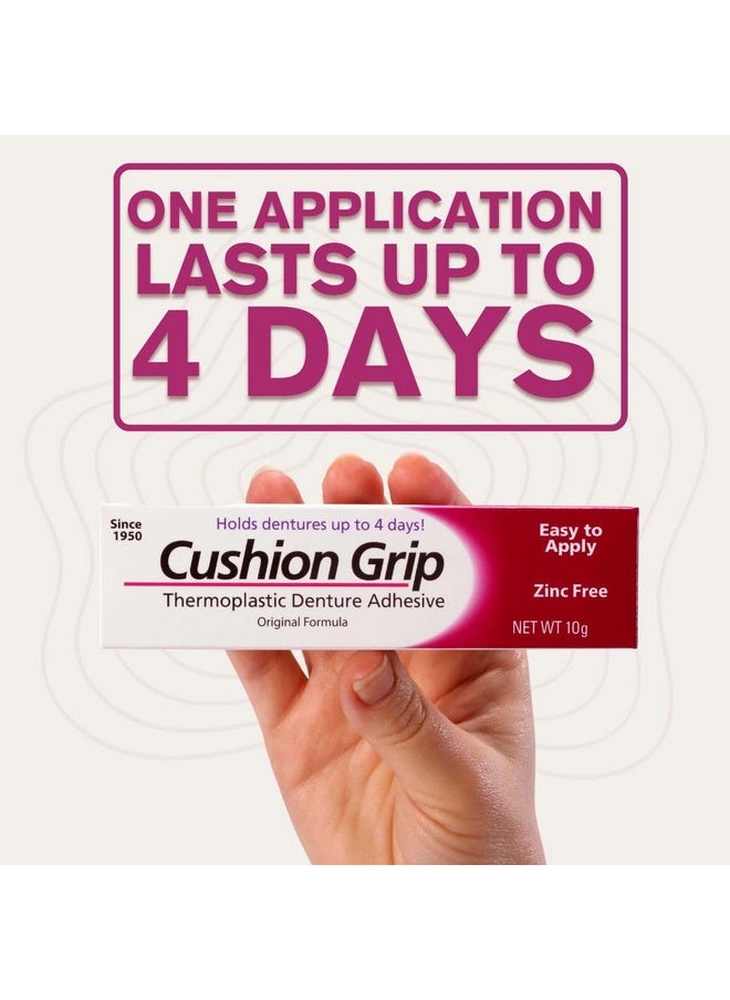Thermoplastic Denture Adhesive, 1 Oz - Refits And Tightens Loose Upper And Lower Dentures And Partials | Non-Glue Adhesive, Acts Like A Soft Reliner