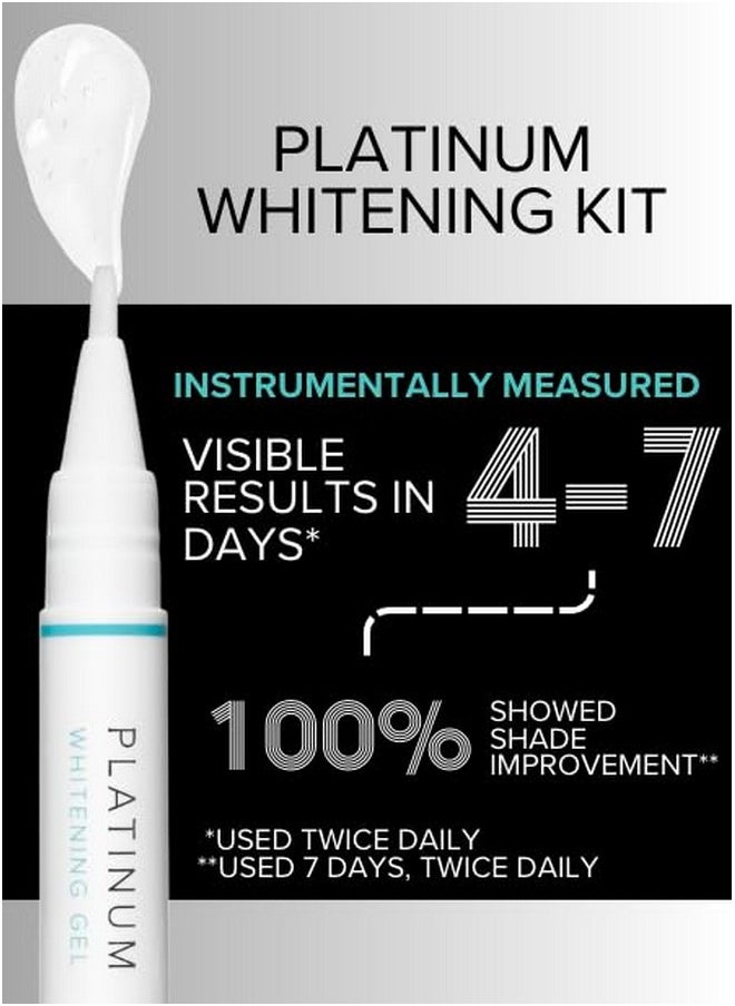 intelliWHITE Platinum Whitening Pen & Mouth Guard- Teeth Whitening Treatment, Removes Stains, Safe for Veneers, Tooth Caps & Crowns, Non-Toxic, Vegan, Cruelty & Paraben Free, Made In The USA, 1ea