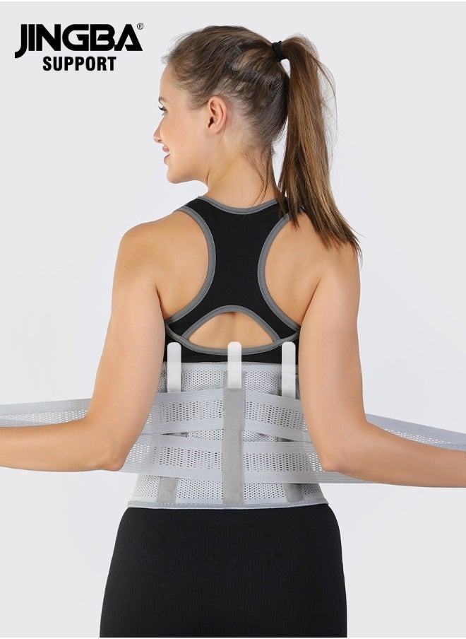 JINGBA SUPPORT  Waist Support Gray XXL Size