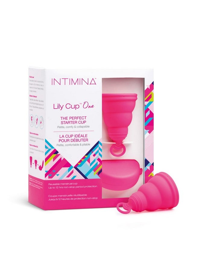 Intimina Lily Cup One - Collapsible Disposable Menstrual Cups for Beginners, Small Menstrual Cup, Period Cup for Teens