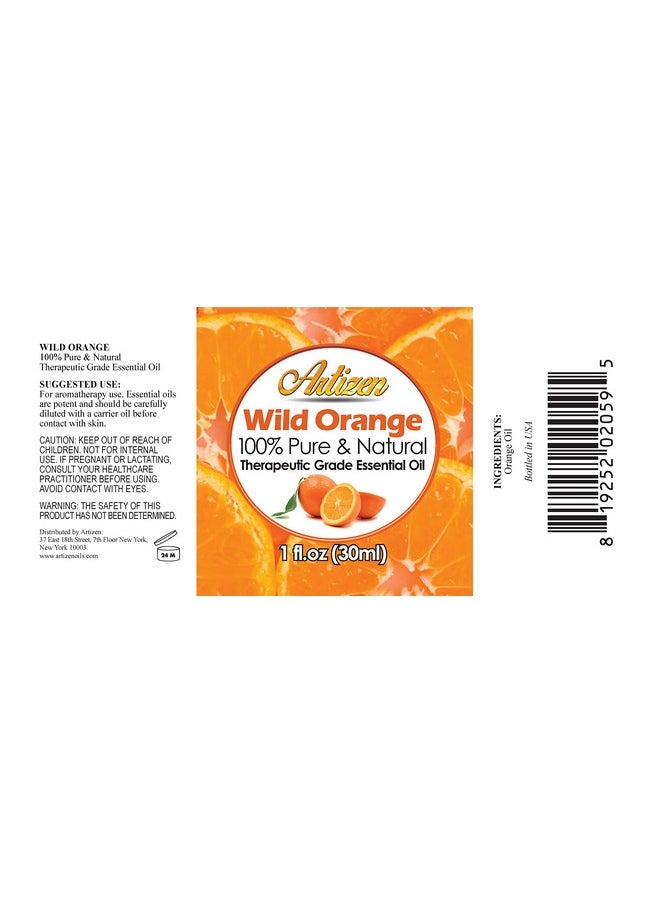 Artizen 30ml Oils - Wild Orange Essential Oil - 1 Fluid Ounce