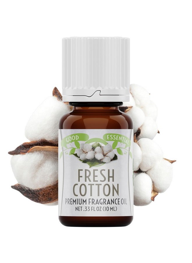 Good Essential - Fresh Cotton Fragrance Oil for Laundry, Dryer Balls, Soap Making, Candle Making, Lotions, Diffuser - 0.33 fl oz