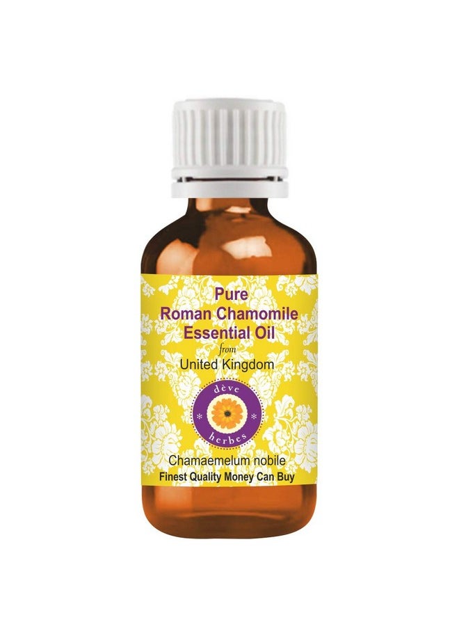 Deve Herbes Pure Roman Chamomile Essential Oil (Chamaemelum nobile) Steam Distilled 10ml