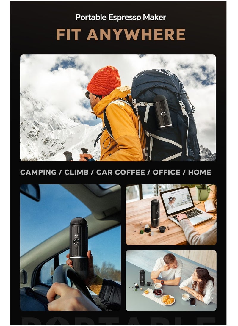 iCafilas Hottest Best Self-heating mini espresso coffee maker  portable coffee maker outdoor travel