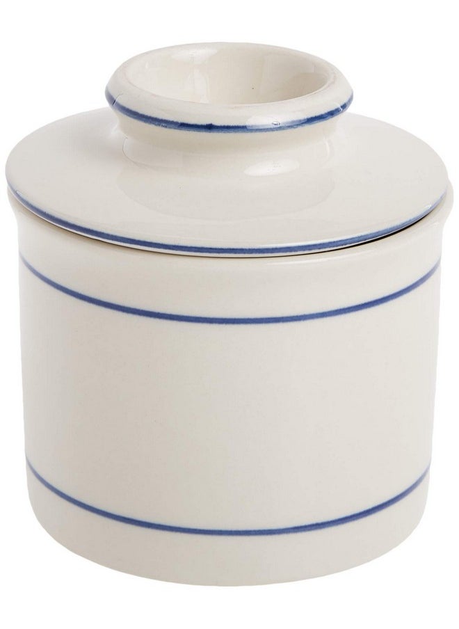 Norpro Glazed Stoneware Butter Keeper,White