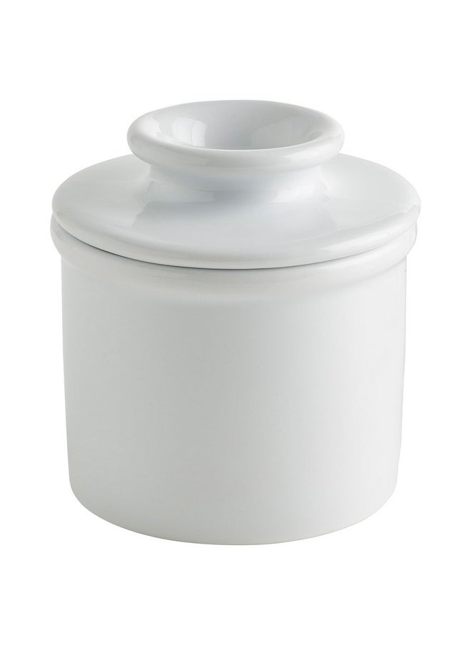 Butter Bell - The Original Butter Bell Crock by L. Tremain, French Ceramic Butter Dish Keeper, Specialty (Glossy White)