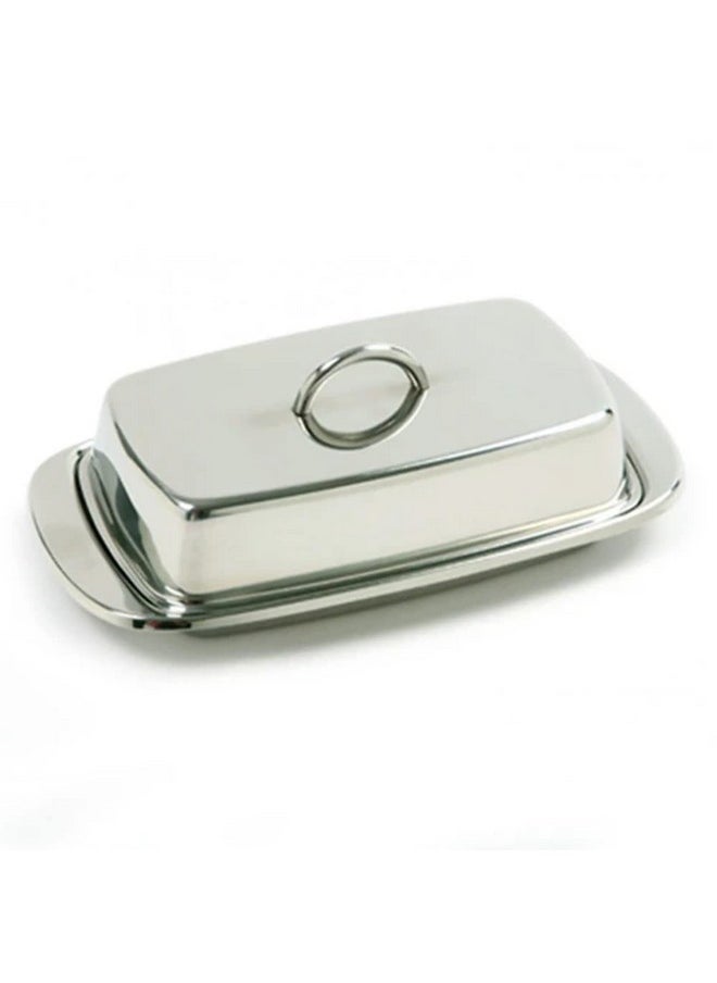 Norpro Stainless Steel Double Covered Butter Dish