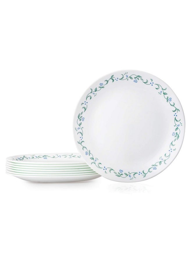 Corelle Vitrelle 8-Piece Dinner Plates Set, Triple Layer Glass and Chip Resistant, Lightweight Round , Country Cottage