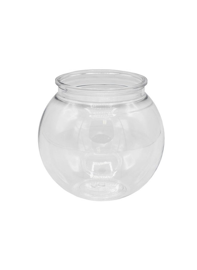 Creative Hobbies - 12 Pack - 4 Inch (100mm) Ivy Bowls Clear Plastic Shatterproof - Great For Fishbowl, Carnival Games, Candy, Party Favors, Table Centerpieces, Vase, Drinks