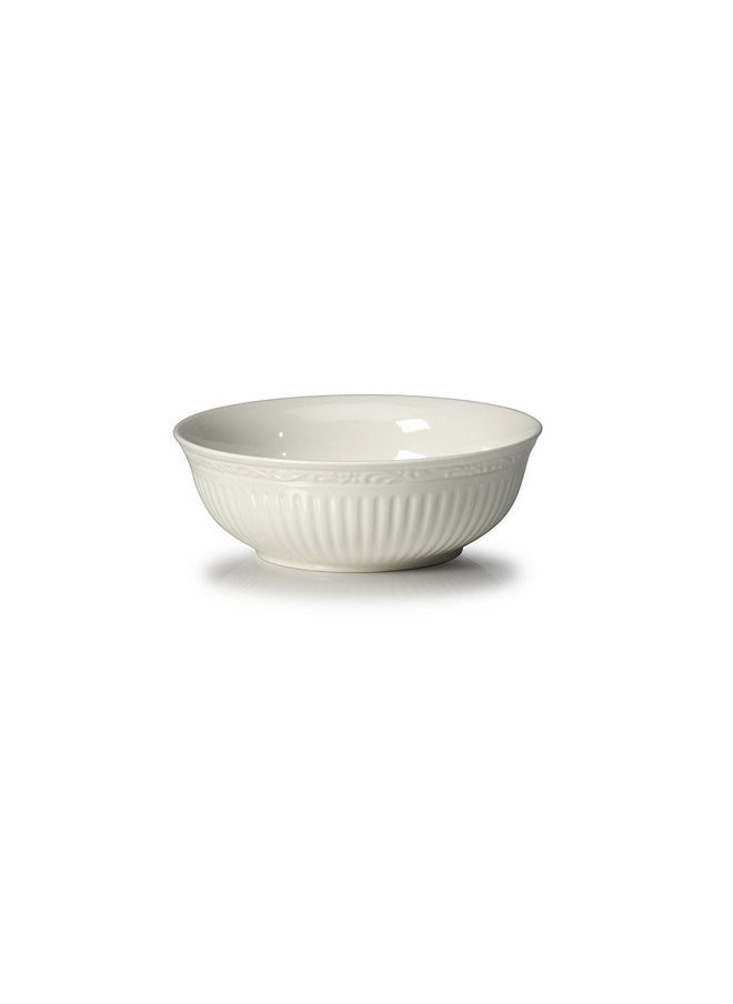 Mikasa Italian Countryside Stoneware Soup/Cereal Bowl, 7-Inch, Set of 4, 24 ounces,White