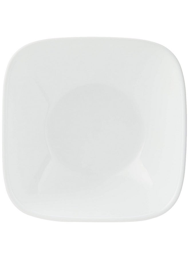 Corelle Vitrelle 1-Qt Serving Bowl, Large Serving Bowl, Triple Layer Glass, Crack and Chip Resistant, Square Serving Trays, 7.75
