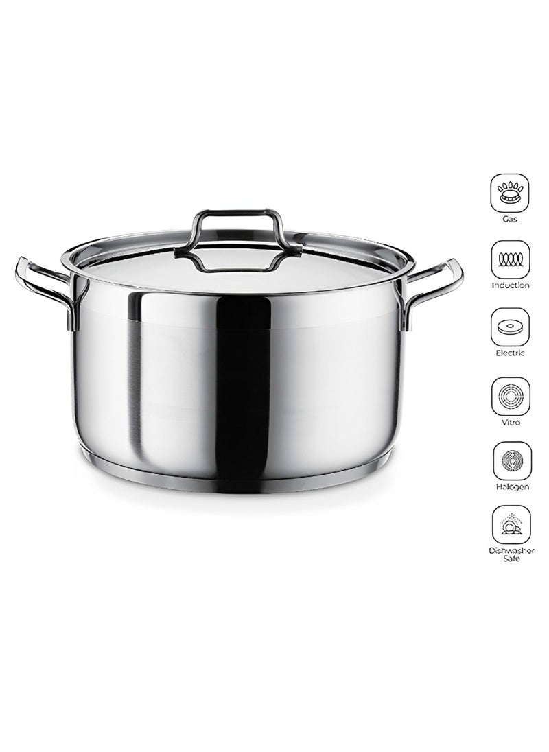 Anett Stainless Steel Cooking Pot 22CM - 4.5L