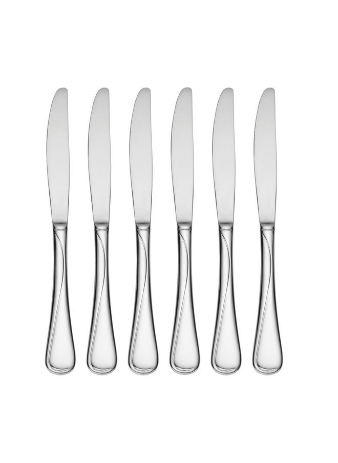 Oneida Flight Stainless Steel 18/10 Dinner Knives (Dinner Knives, Set of 6)