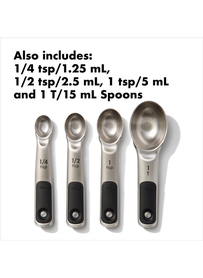 OXO Good Grips Stainless Steel Measuring Cups and Spoons Set, 2.9, 8 Piece