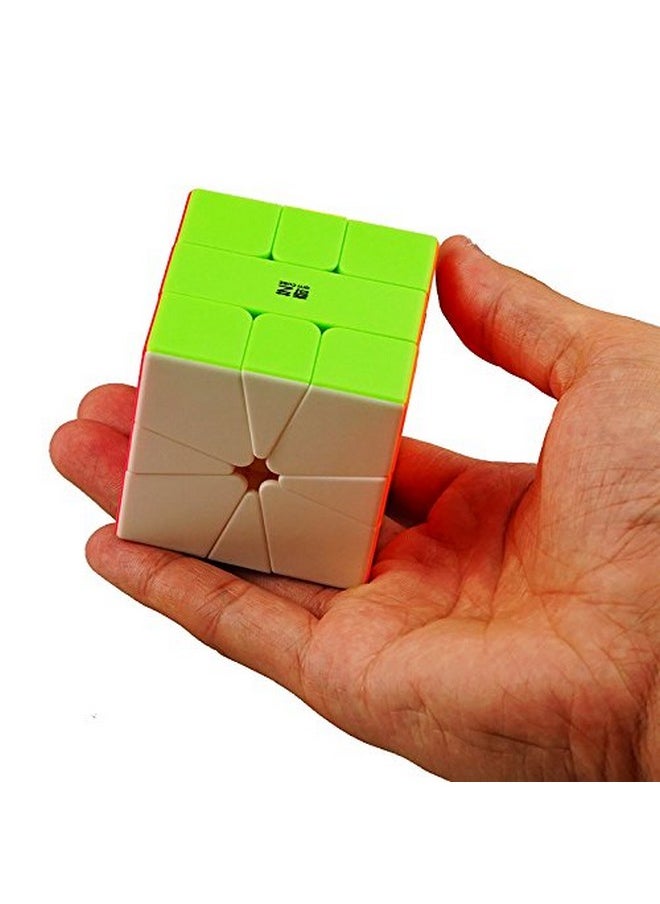 CuberSpeed QY Toys Square-1 Stickerless Magic Cube QiFa S SQ-1 Speed Cube Puzzle