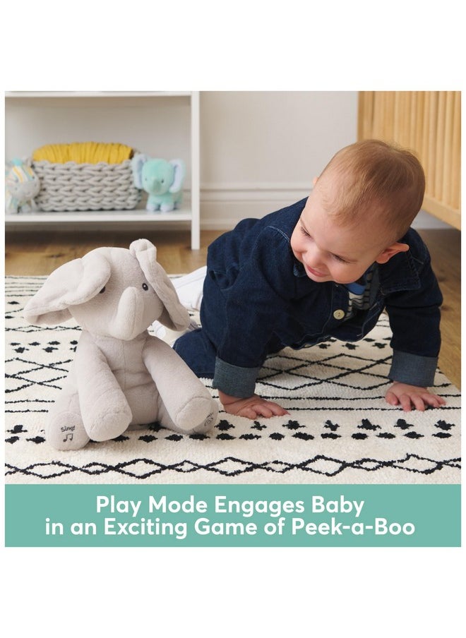 Baby GUND Animated Flappy the Elephant Plush, Singing Stuffed Animal Baby Toy for Ages 0 and Up, Gray, 12
