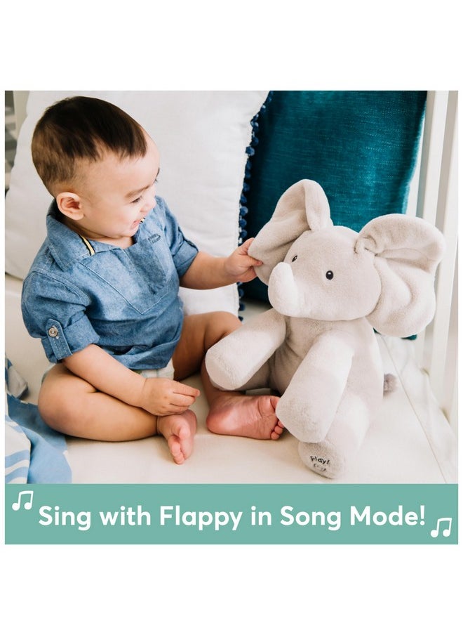 Baby GUND Animated Flappy the Elephant Plush, Singing Stuffed Animal Baby Toy for Ages 0 and Up, Gray, 12
