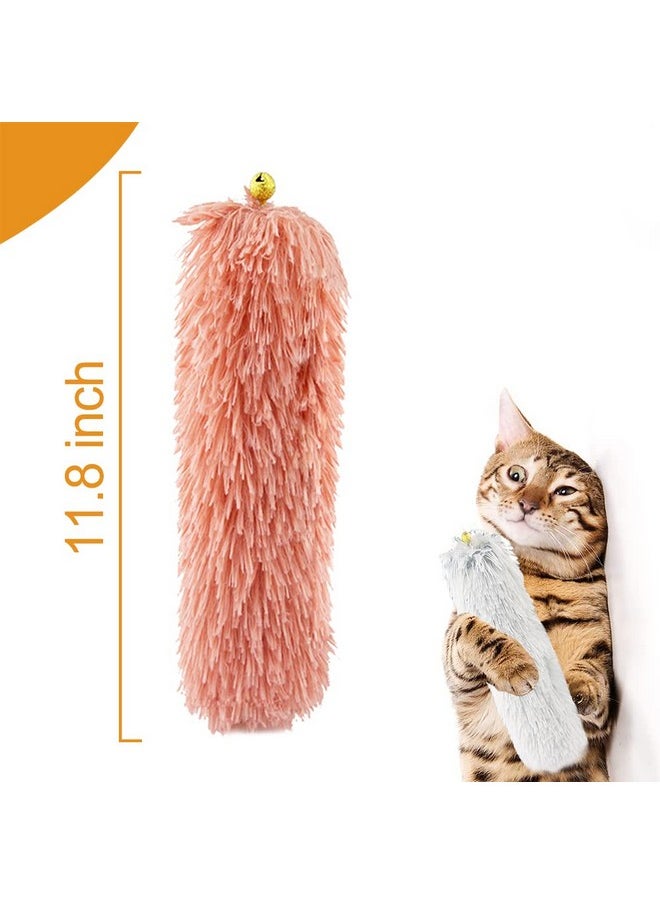 iZiv 3 Pack Catnip Toys for Cats - Cat Toys Catnip Pillows, Interactive Catnip Toys for Indoor Cats, Kitty Kicker Pillow Toy with Cute Bell, Soft Stick Toys Set for Kitten