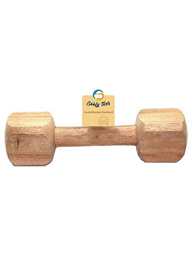 Goofy Tails Dog Toys| Large Wooden Dumbbell Training Toys for Dogs| Dog Toy for Large Dogs| Chew Toys for Dogs| Ideal Training Toy for Dog| Toys for Dogs Adult