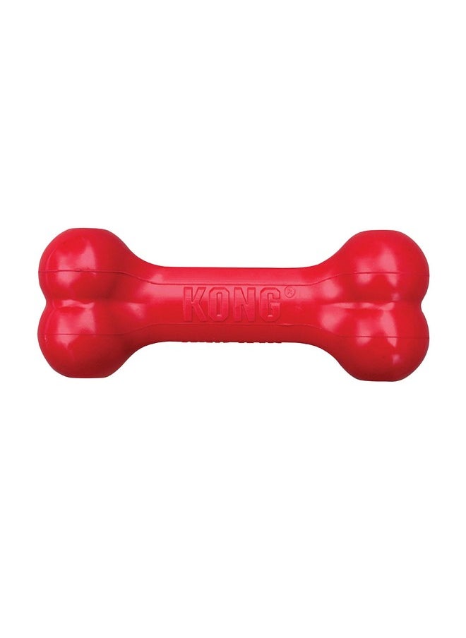 KONG Goodie Bone - Classic Durable Natural Rubber Dog Bone, Supports Mental Engagement - Treat Dispensing - Red - for Small Dogs