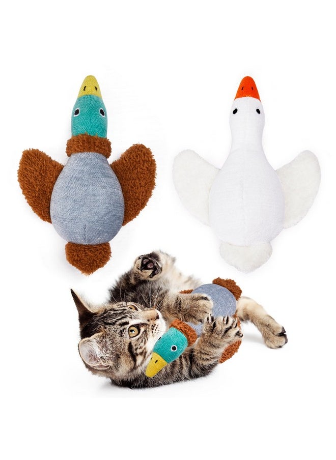 Potaroma Birds Cat Toys, 2 Pack Catnip Toys Soft Durable, Crinkle Sound Kicker Toys for Interactive Indoor Kitten Exercise 6.5 Inches for All Breeds