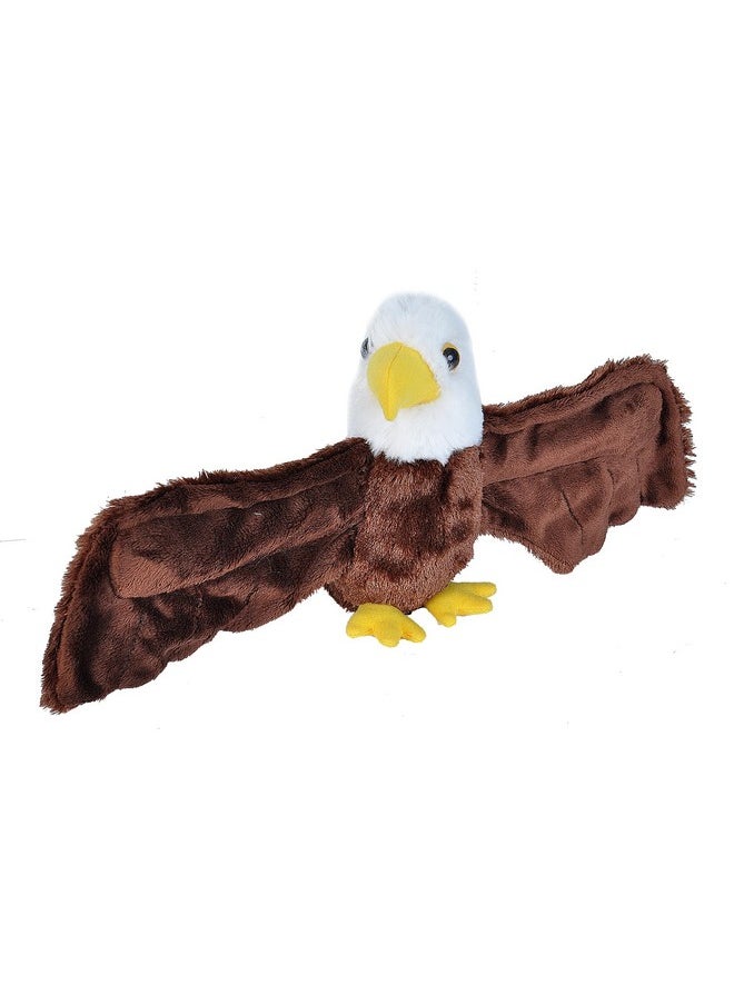 Wild Republic Huggers Bald Eagle Plush Toy, Slap Bracelet, Stuffed Animal, Kids Toys, 8