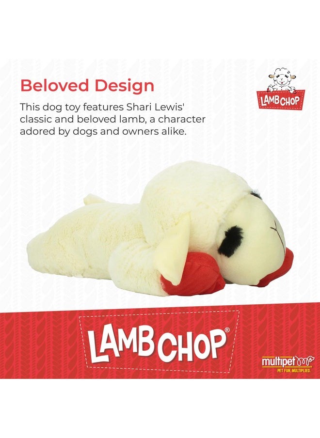 Multipet's Officially Licensed Lamb Chop Jumbo White Plush Dog Toy, 24-Inch