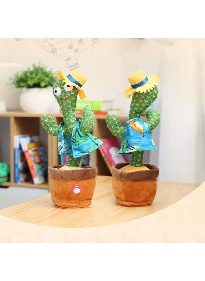 GOLD LEAF Dancing & Talking Cactus Toy 6-12 Months,Cactus Repeats What You Say with LED and Music-15 Second Voice Recorder