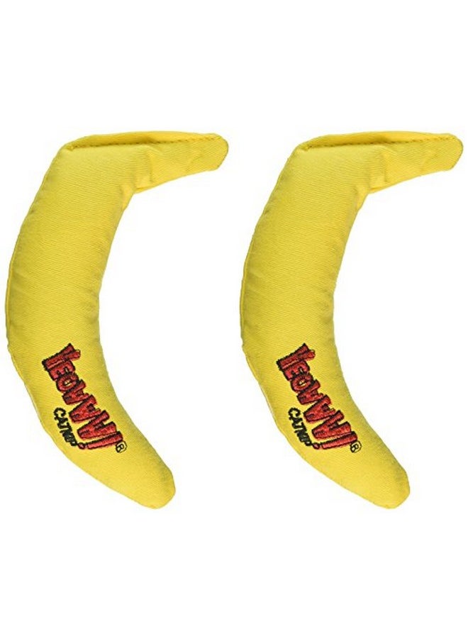 Yeowww! Yellow Banana Catnip Toy (2 Pack)