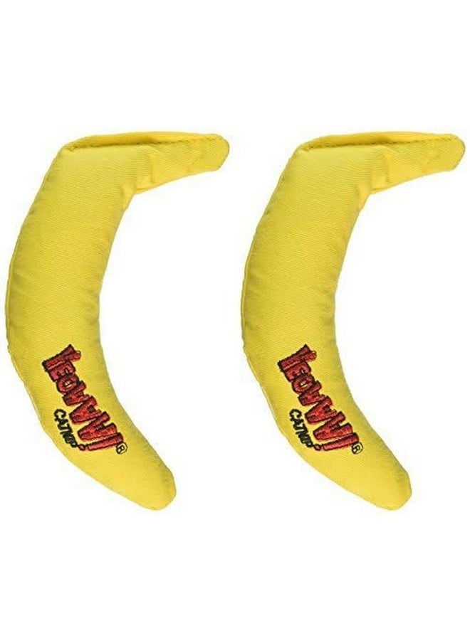 Yeowww! Yellow Banana Catnip Toy (2 Pack)