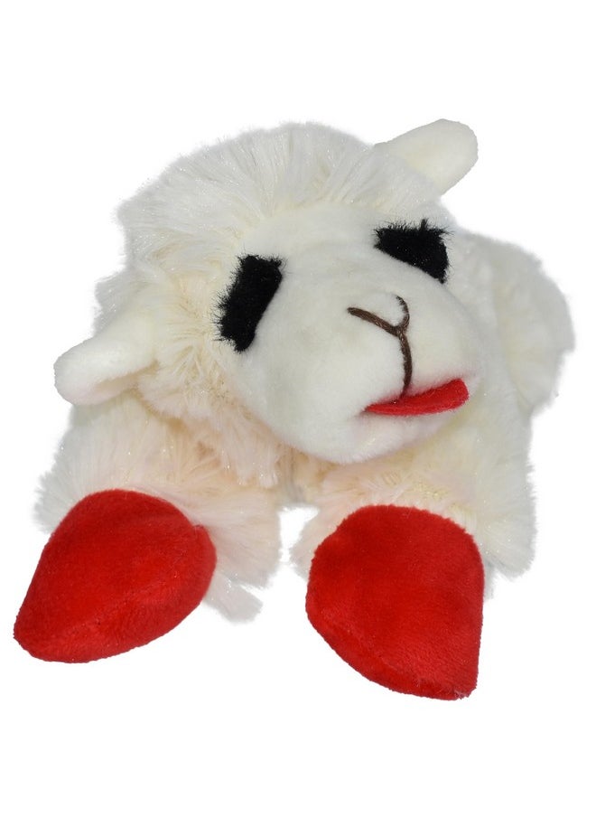 Multipet INTERNATIONAL 843140 Lambchop Plush Squeak Toy Mini for Pets, 6-Inch, White, small