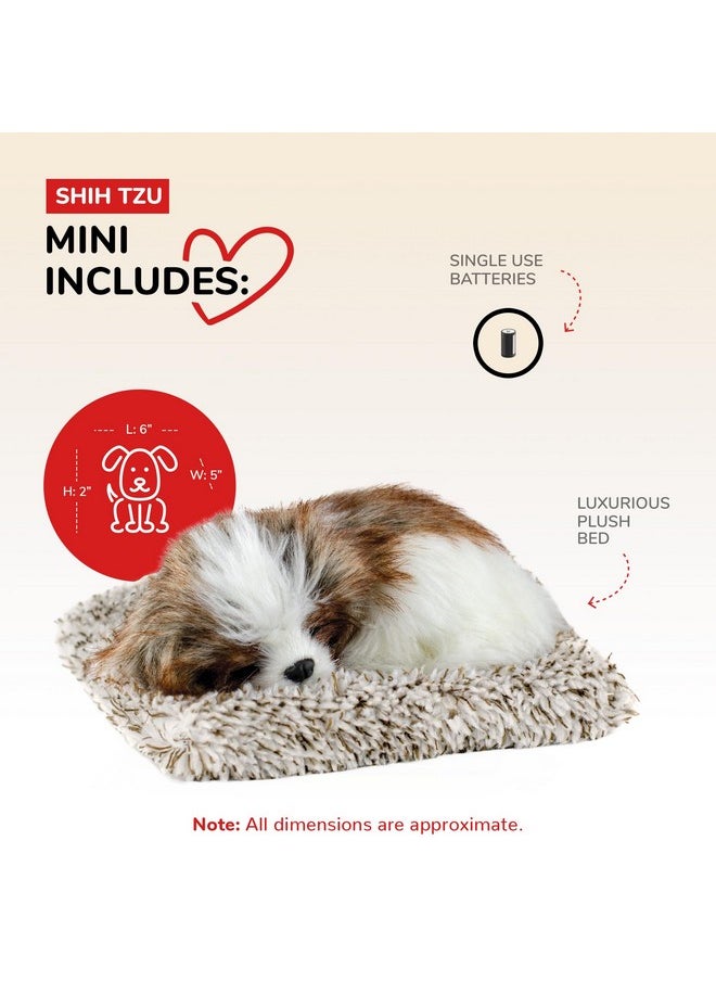 Minis Shih Tzu, Realistic, Life-Like Stuffed Interactive Plush Toy, Electronic Pets, Companion Pet With 100% Handcrafted Synthetic Fur