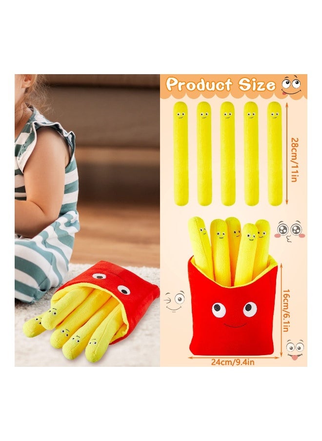 Food Pillows Lovely French Fry Plushie Toy Removable Plush French Fries Pillow, Creative Simulation Fries Plush Pillow