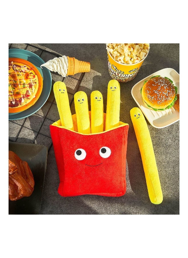 Food Pillows Lovely French Fry Plushie Toy Removable Plush French Fries Pillow, Creative Simulation Fries Plush Pillow