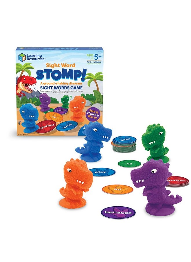 Sight Word Stomp!, Educational Indoor Games, Preschool Alphabet ,Toddler Brain Toys, Toddler Preschool Learning, 114 Pieces, Age 5+