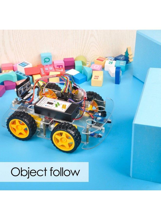 OSOYOO V2.1 Smart IOT Robot Car Kit for Arduino - Early STEM Education for Beginner and Teenager - Learn Circuit, Sensor - Get Hands-on Experience on Programming, Electronics Assembling, Robotics