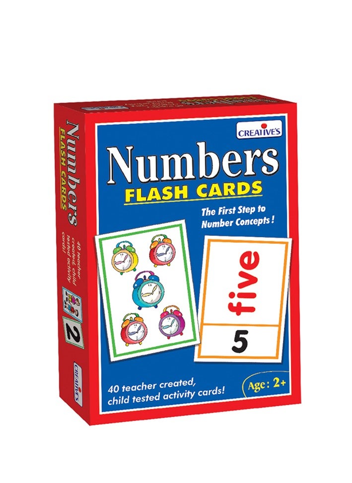 Creative's Number- Flash Cards | Math Flash Cards | Learning Flash Cards | Double Sided Flash Cards | Learning & Educational | Easy & Fun Way of Learning | Ages 2 & up