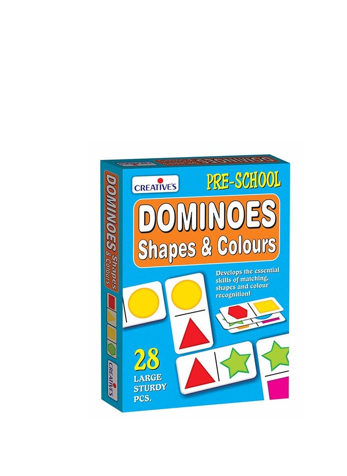 Creative's Dominoes Shapes & Colours | Skills of matching Shapes & Colour Recognition | Memory Cards Game for kids | Pre-School Learning & Educational Game | Ages 3 & Up