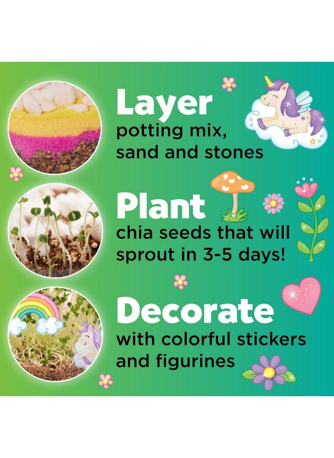 Creativity for Kids Plant and Grow Unicorn Forest: Terrarium Kit for Kids, Unicorn Toys and STEM Kits for Kids, Arts and Crafts for Girls Ages 6-8+