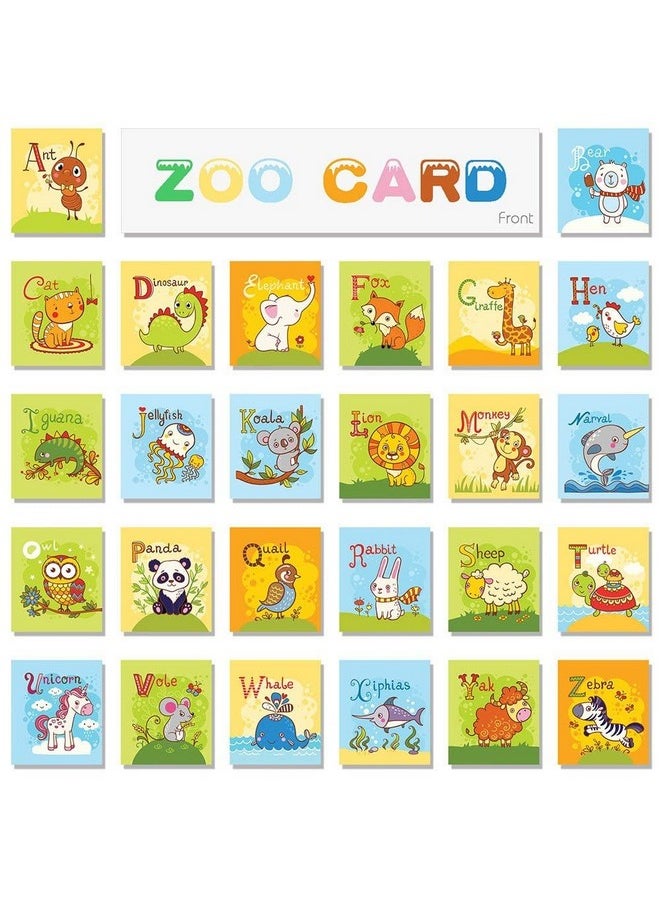 TEYTOY Baby Toy Zoo Series 26pcs Soft Alphabet Cards with Cloth Bag for Over 0 Years