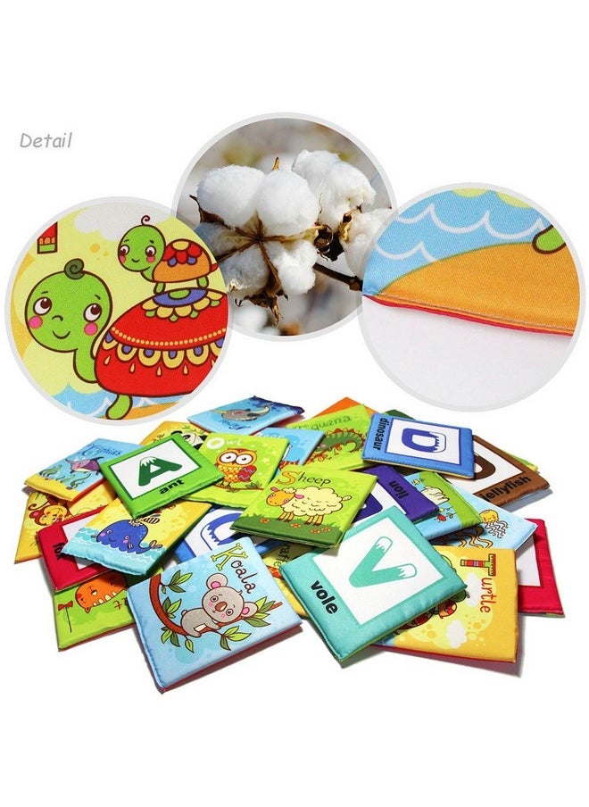 TEYTOY Baby Toy Zoo Series 26pcs Soft Alphabet Cards with Cloth Bag for Over 0 Years