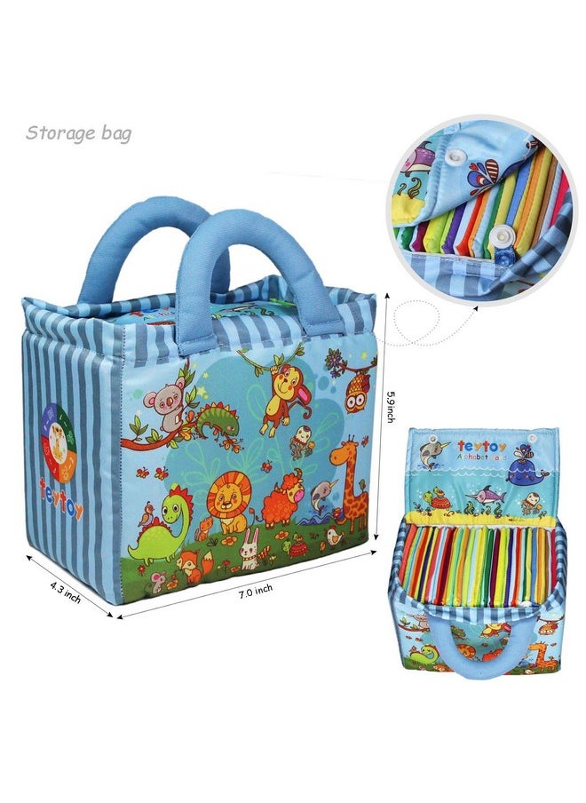 TEYTOY Baby Toy Zoo Series 26pcs Soft Alphabet Cards with Cloth Bag for Over 0 Years