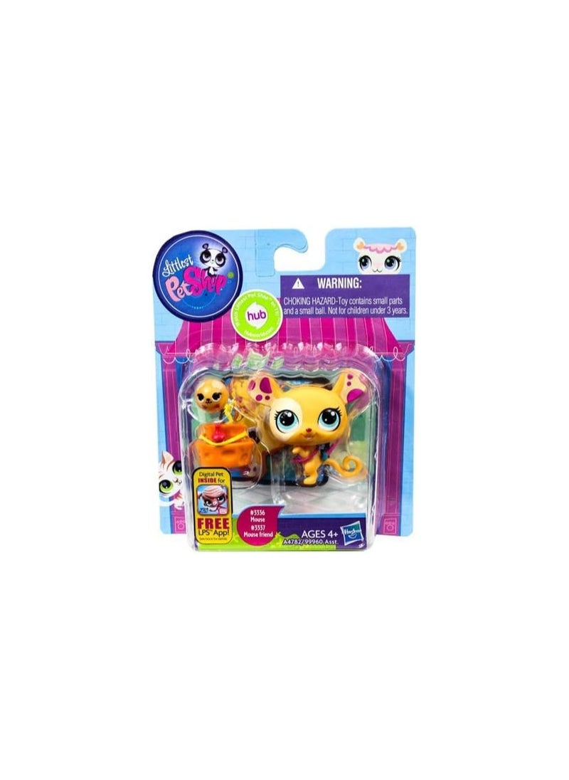 Littlest Pet Shop Favorite Pets Orange Mouse and Mouse Friend (3336 3337)